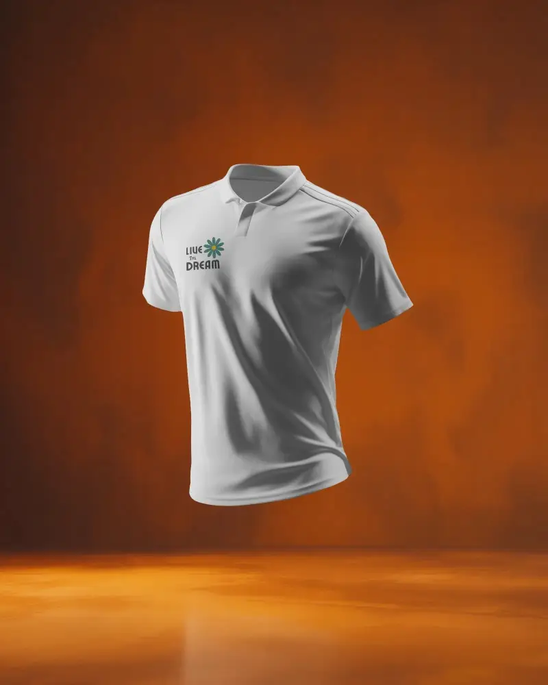 Breathable Performance Jersey Mockup With Collared Neck Enhanced For Active Outdoor Activities