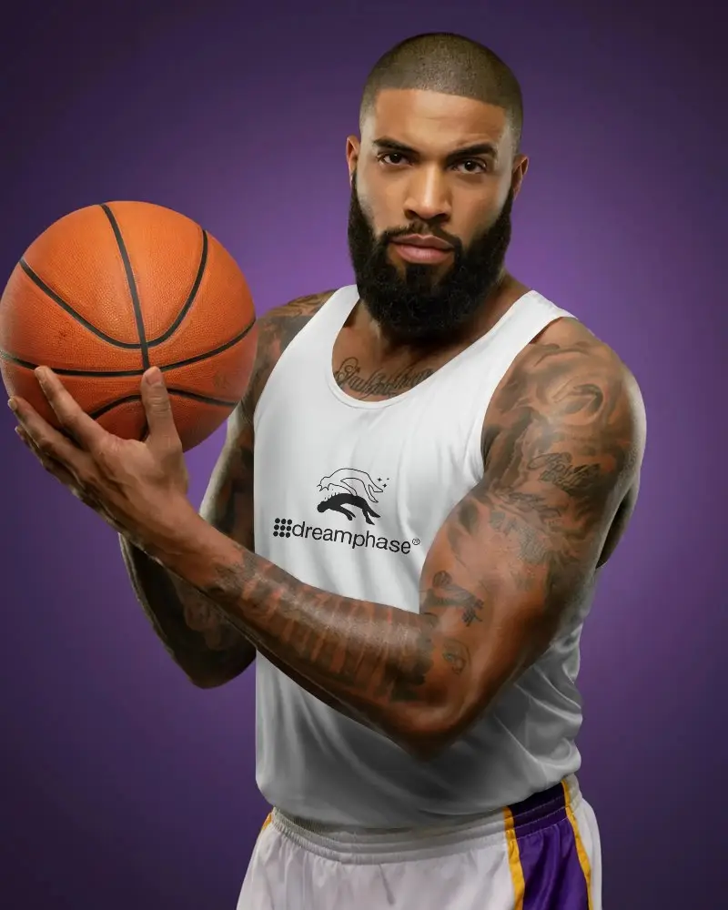 High Quality Sports Jersey Mockup For Basketball Training And Performance Wear Design