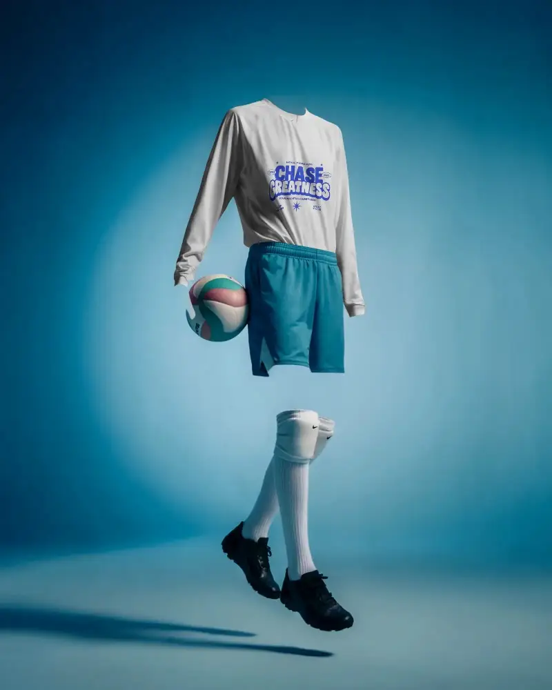 Sports Jersey Mockup For Athletic Performance And Team Uniform Design Showcase