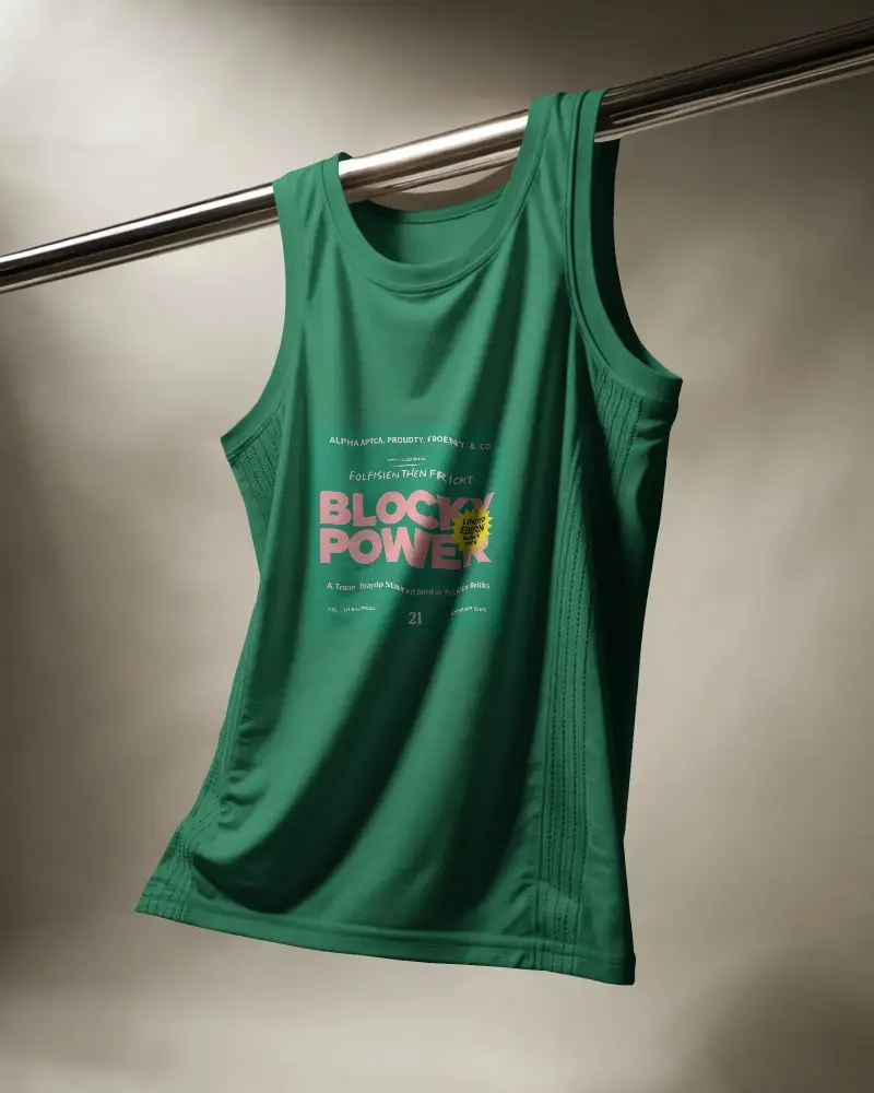 Premium Athletic Jersey Mockup For Custom Sportswear Designs And Branding Presentations