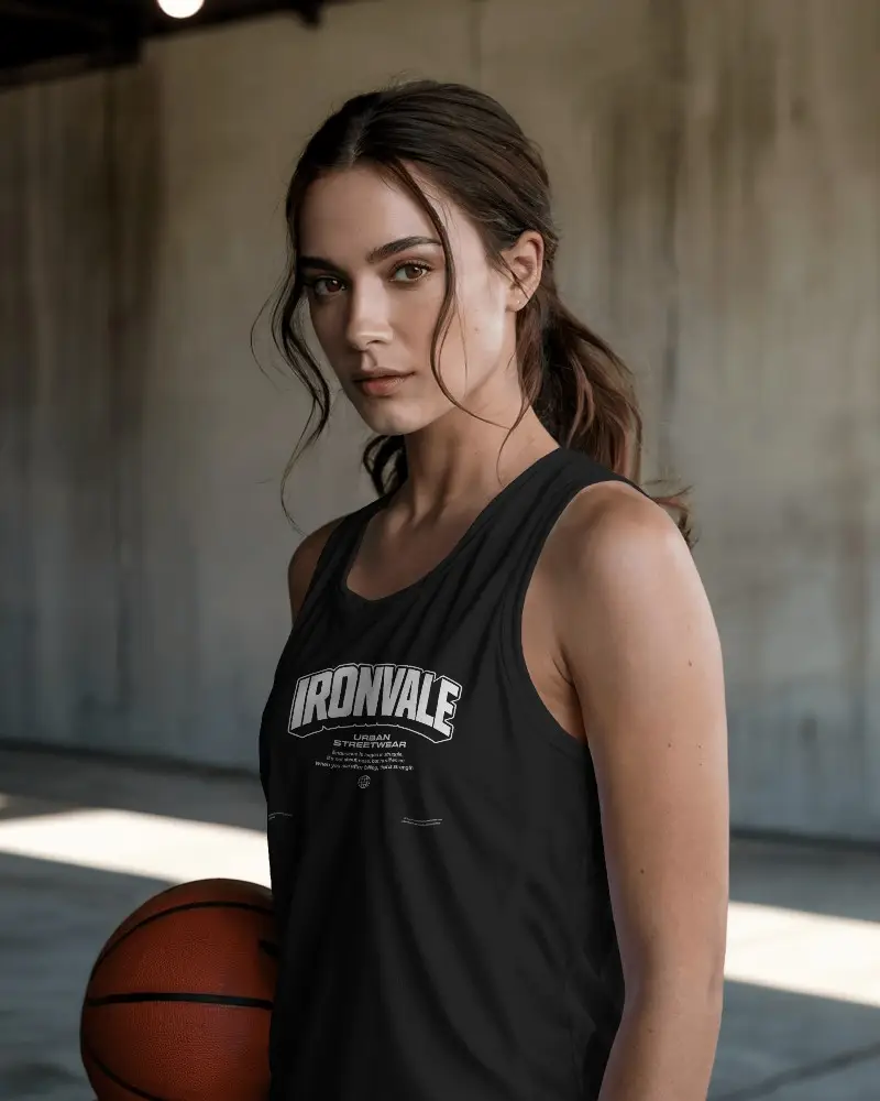 Breathable Athletic Jersey Tank Top Mockup Perfect For Indoor And Outdoor Basketball Training Use