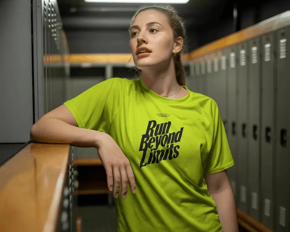 Breathable Sportswear Jersey Mockup For Women Athletes Training Comfort Design