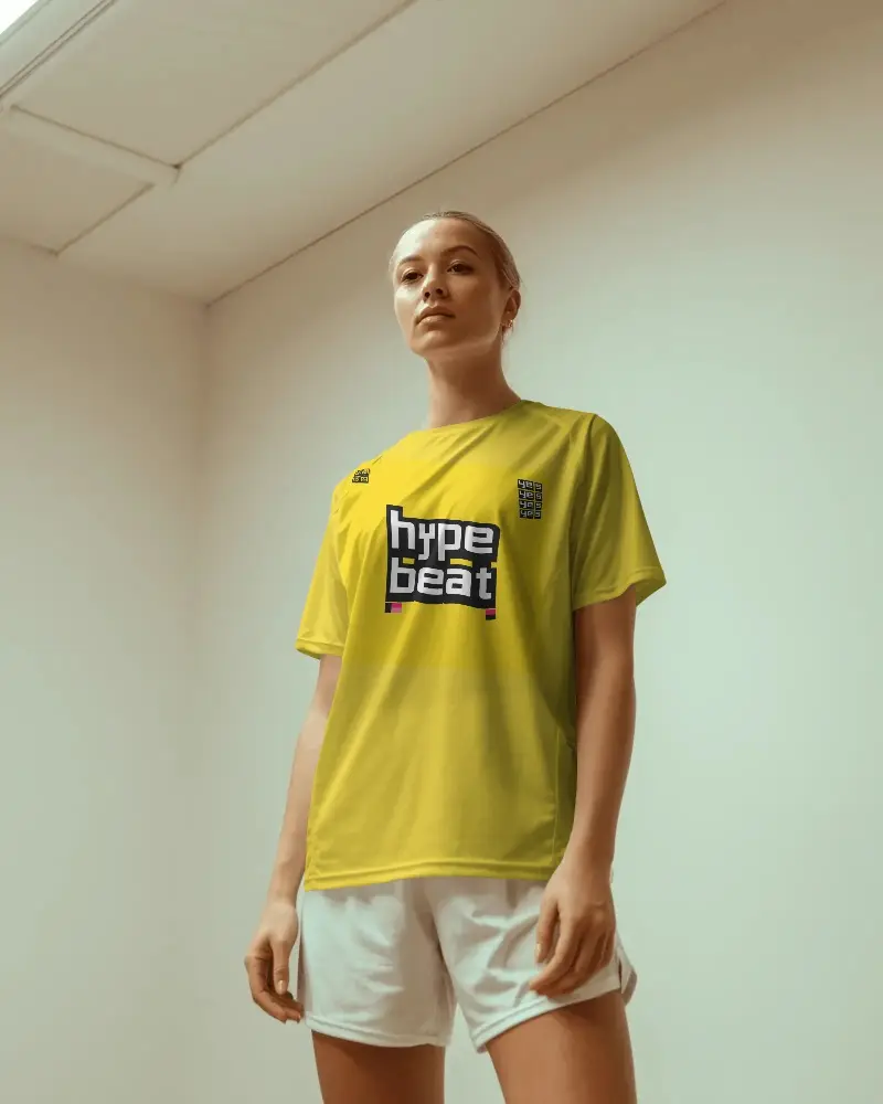 Breathable Performance Fabric Athletic Jersey Mockup For Sportswear Design Showcase