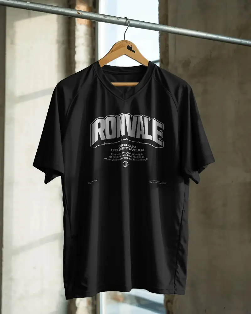 Breathable Athletic Jersey With Short Sleeves And V Neck Design For Sportswear Mockup Display