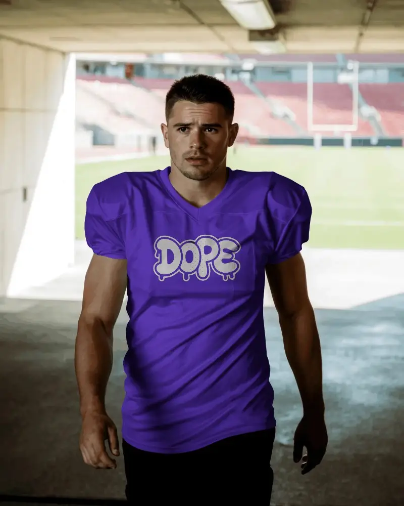 Athletic Football Jersey Mockup For Sportswear Brands And Team Uniform Designs