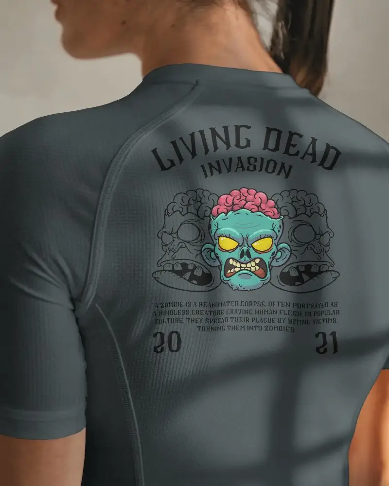 Modern Athletic Female Jersey Back View In Soft Shadow Light Bright Background For Ecommerce Showcase