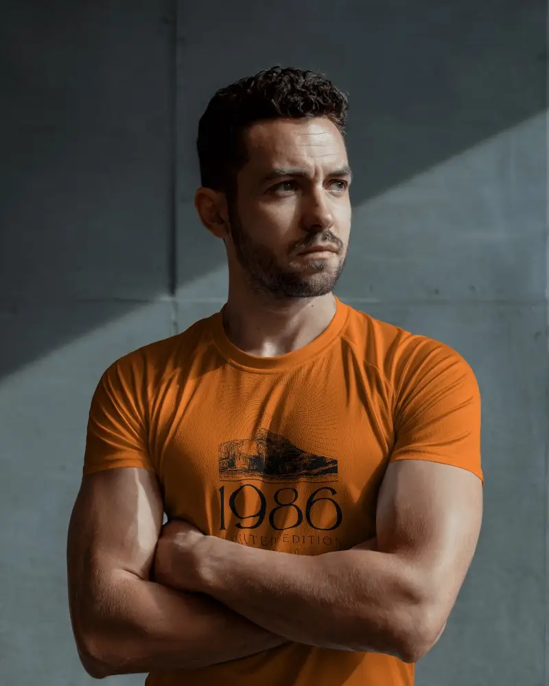 Realistic Men Athletic Fit Jersey Mockup For Fitness Branding And Activewear Marketing