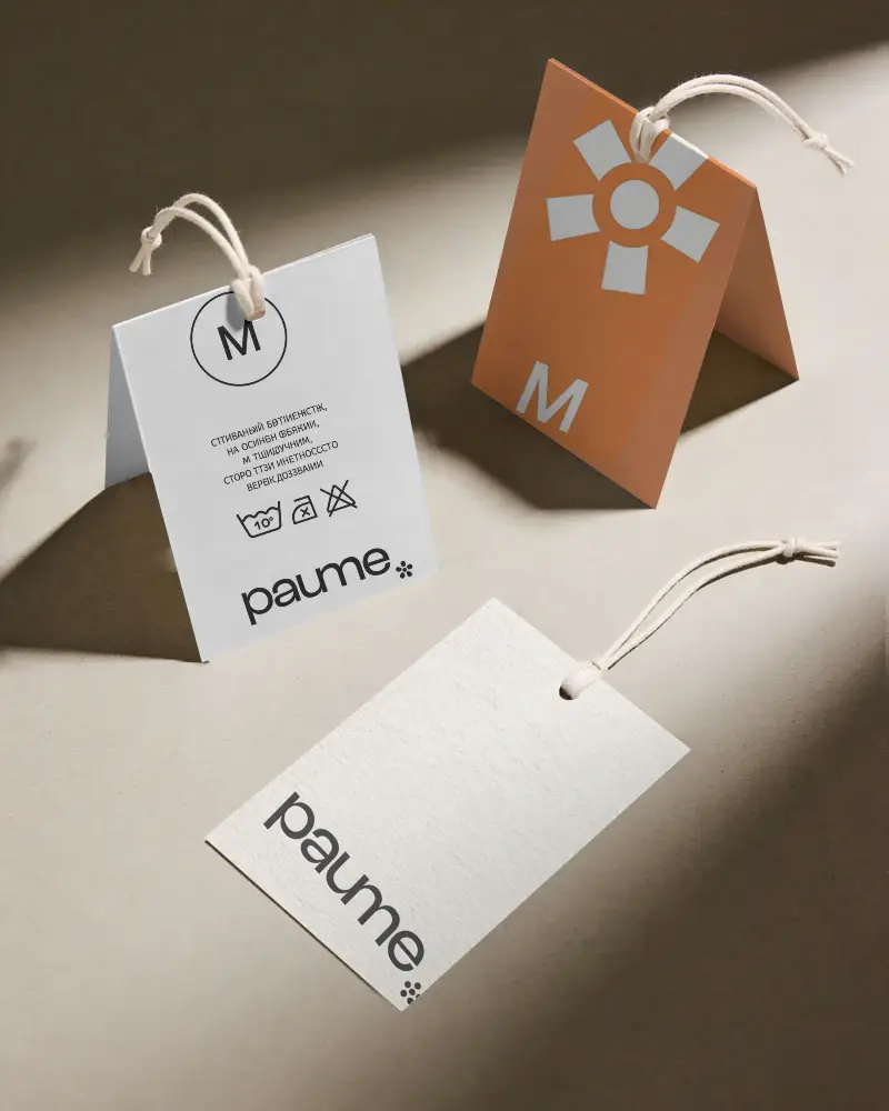 Blank Hanging Lable Mockup Angled Display With Rope String For Branding And Packaging Design