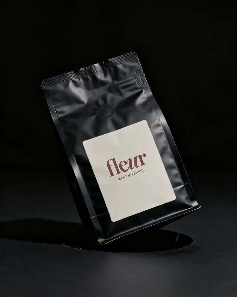 Stand Up Pouch Packaging With Blank Label Mockup For Product Branding And Design