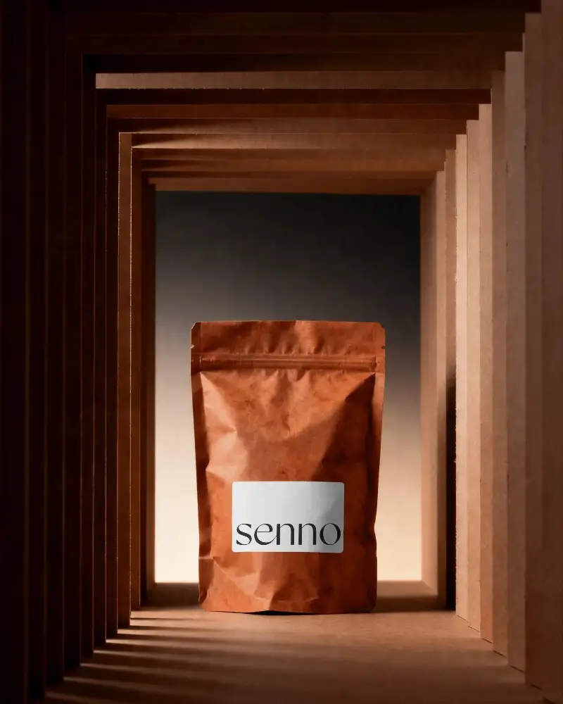 Minimalist Zip Lock Pouch With Blank Label Design In Boxes For Product Branding