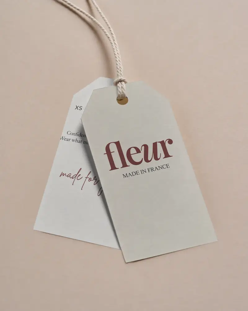 Blank Hang Tags String Attachment Retail Labels Mockup Product Brand Marketing