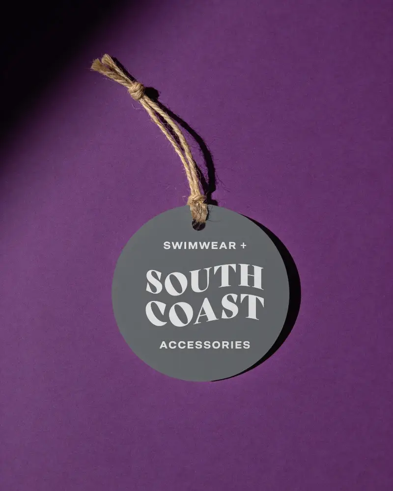 Blank Round Hanging Lable Mockup With Natural Twine String Isolated On Solid Background