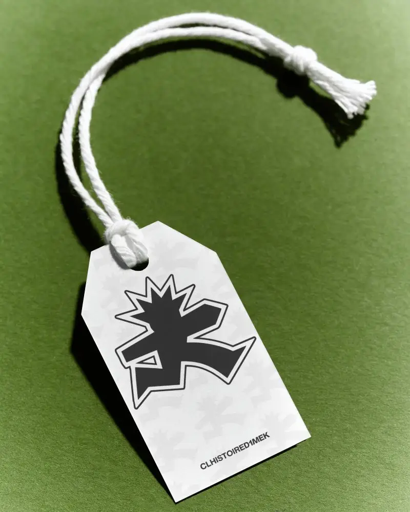 Empty Label Mockup With Attachment Rope For Jewelry Or Fashion Accessory Display