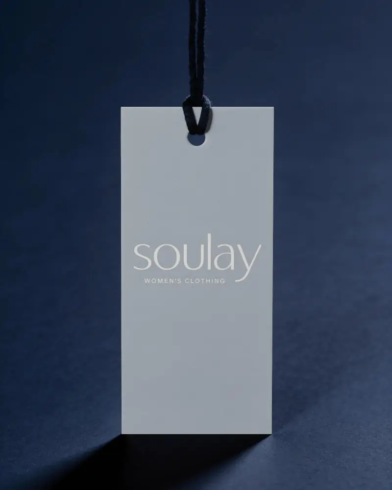 Minimalist Hang Tag Label Mockup For Custom Logo And Design Presentation Usage