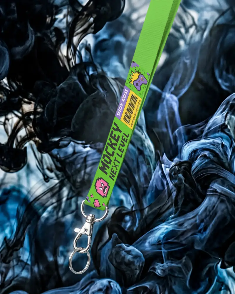 Premium Durable Lanyard Mockup Metal Clip For Secure Id Badge Holder And Accessories