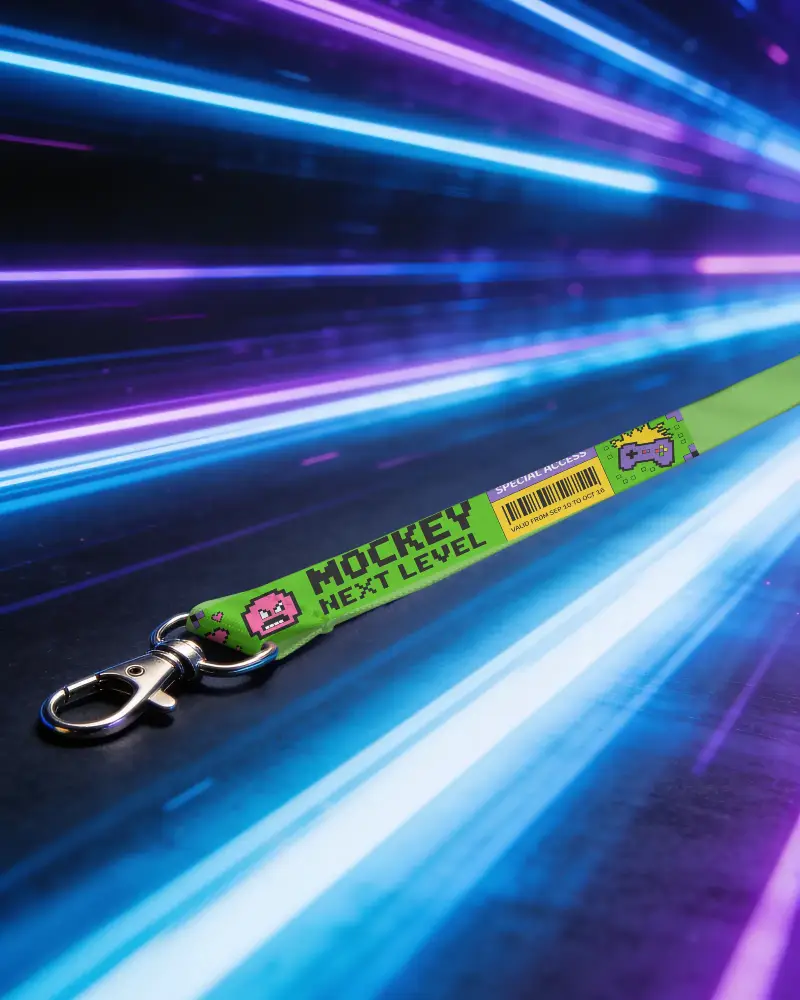 Premium Lanyard Mockup Design Perfect For Promotional Items And Branded Accessories