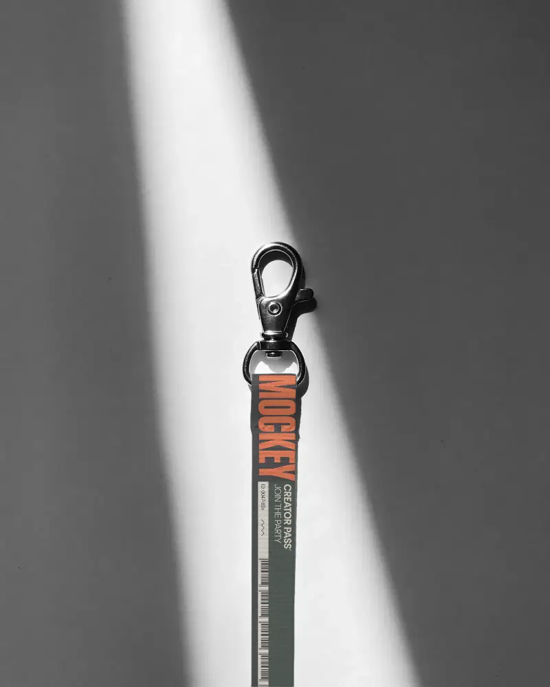 Premium Lanyard Mockup Secure Snap Hook Ideal For Event Pass Access And Corporate Use