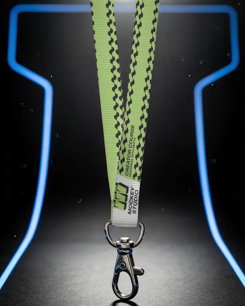 High Quality Durable Lanyard Mockup Metal Clip For Id Badge Holders And Access Cards
