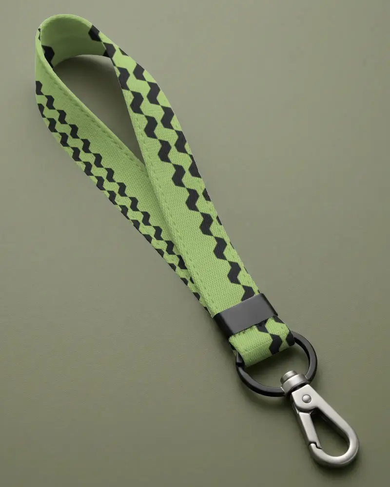 High Quality Custom Lanyard Mockup With Secure Metal Clip For Id Badges And Keys Usage
