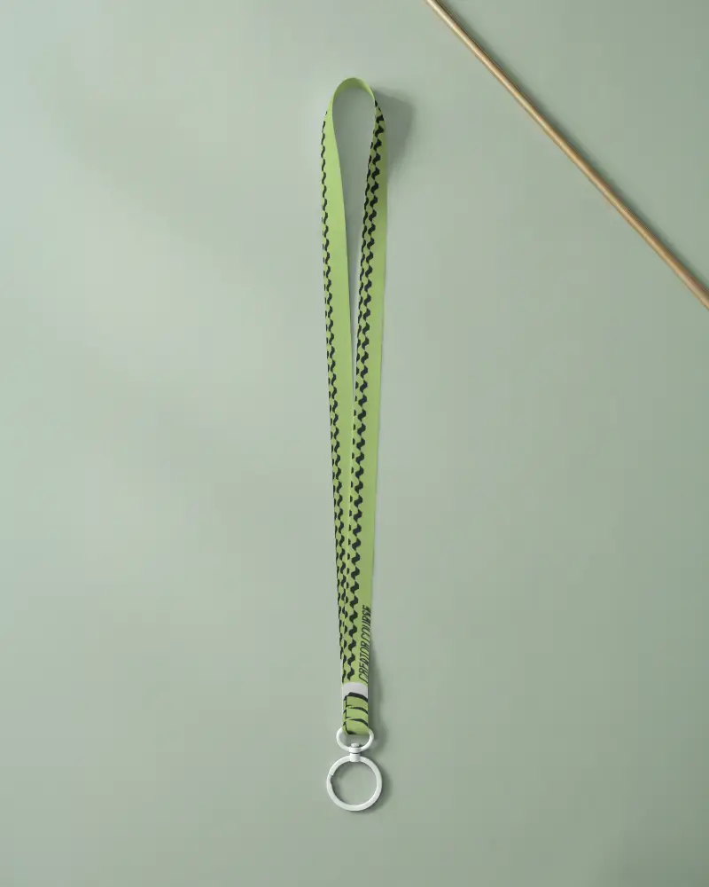 Custom Lanyard Mockup For Brand Promotion And Event Accessory With Detachable Ring Holder
