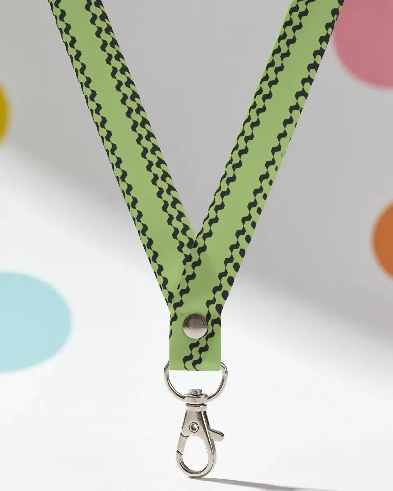 Smooth Custom Lanyard Mockup With Metal Clip Ideal For Office Id Badge Holding And Accessories