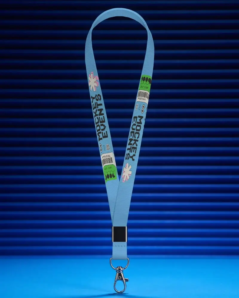 Professional Lanyard Mockup On Isolated Background For Corporate Id Badge And Access Control