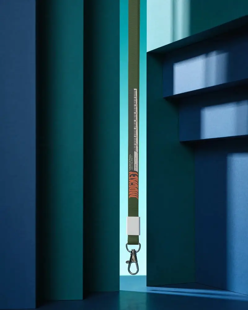 Promotional Lanyard Mockup With Detachable Hook Ideal For Events And Marketing
