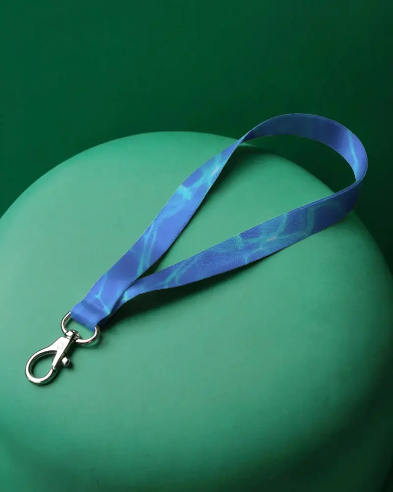 Smooth Solid Material Lanyard With Metal Hook For Key Holders And Id Badges Display
