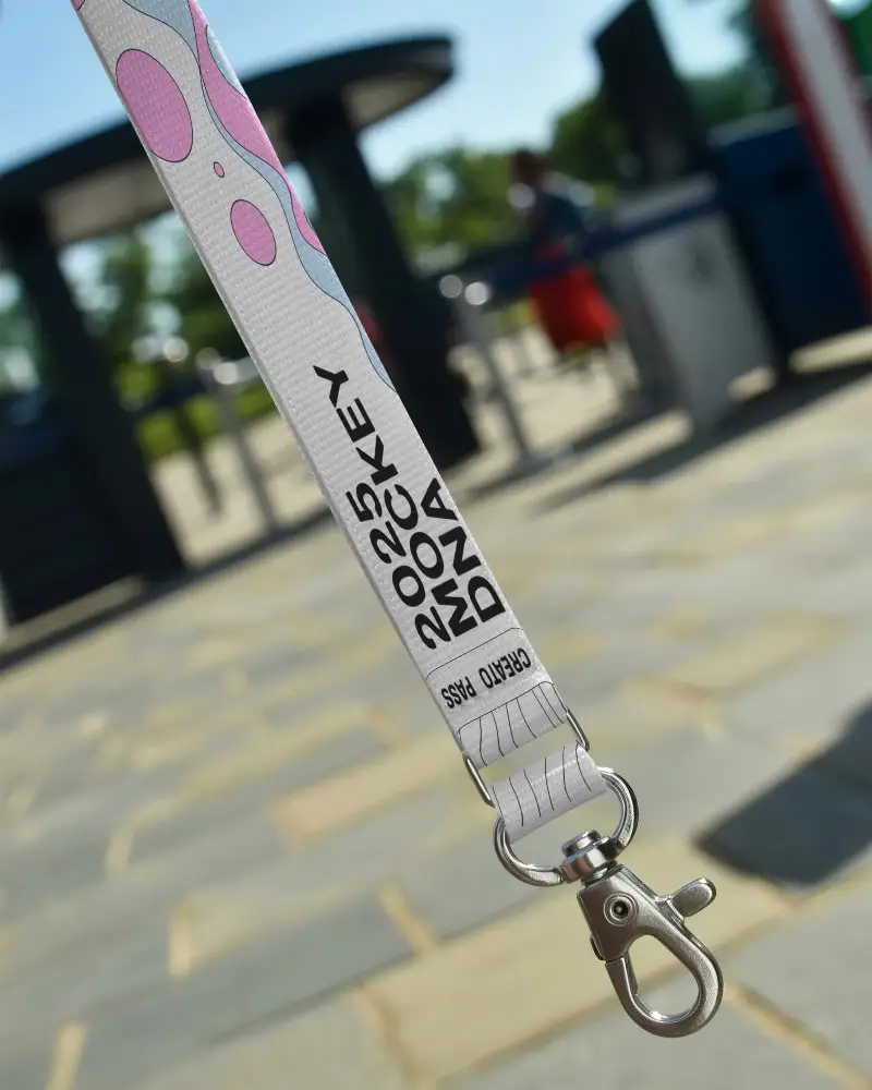 High Quality Durable Lanyard Mockup With Secure Metal Clip For Everyday Use And Event Management