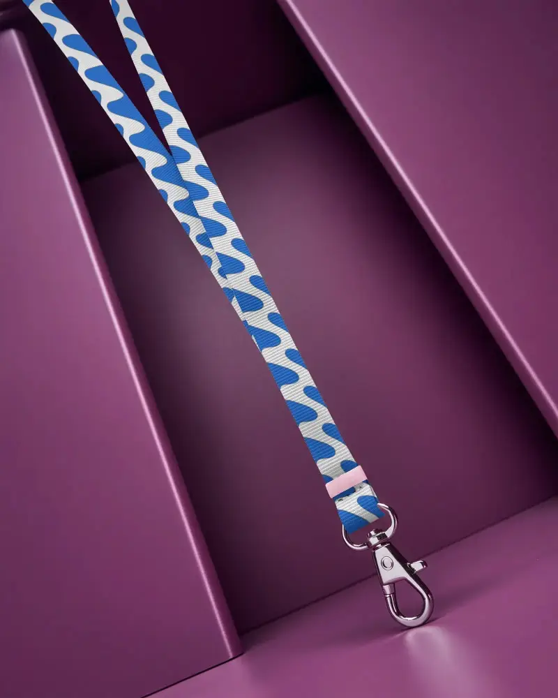 Custom Printable Lanyard Mockup With Strong Clip Ideal For Events Work Ids And Access Cards Holders