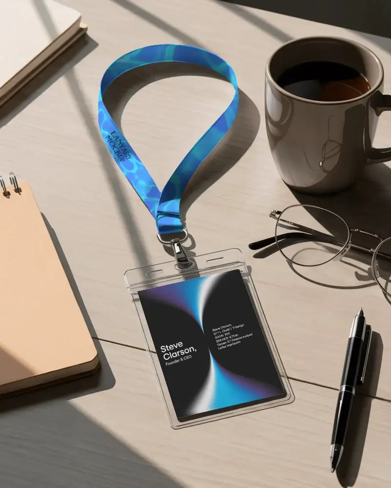 High Quality Lanyard Id Badge Holder For Office And Event Access Control And Identification