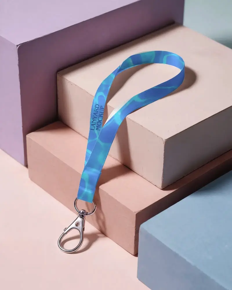 Sleek Satin Lanyard With Metal Clip Ideal For Id Badges And Access Cards Display