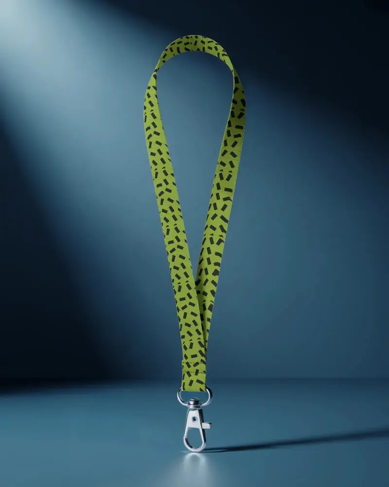 Versatile Lanyard Mockup With Secure Metal Clip Ideal For Id Badges Keys And Access Cards