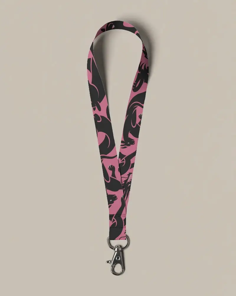 Customizable Promotional Lanyard Mockup Perfect For Branded Accessories And Conference Badge