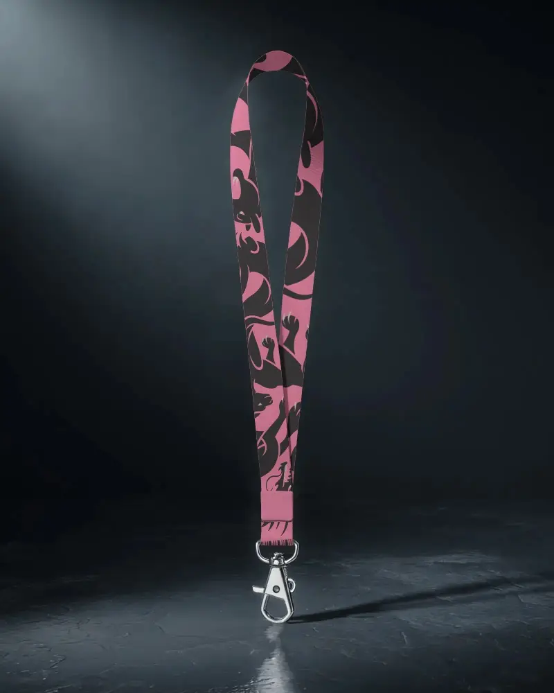 Premium Lanyard Mockup With Metal Clip Perfect For Keycards Badges And Promotional Uses
