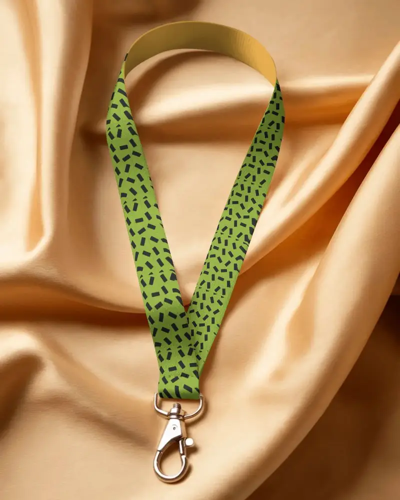 Premium Quality Lanyard Mockup With Metal Swivel Hook For Event Badge Holders And Id Cards