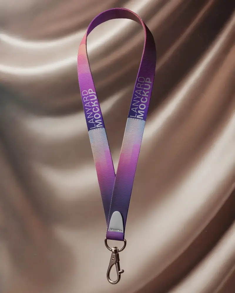High Quality Lanyard Mockup For Professional Id Badges And Corporate Events Showcase