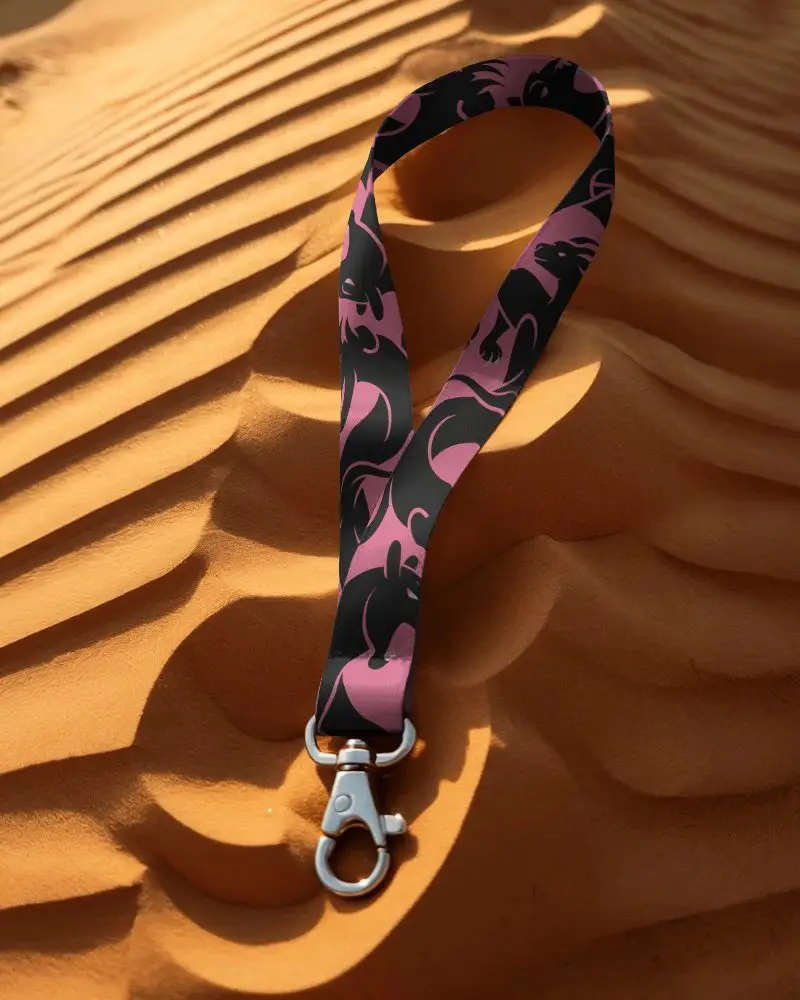 Premium Lanyard Mockup With Metal Clip Ideal For Id Badges Keys And Event Access Control