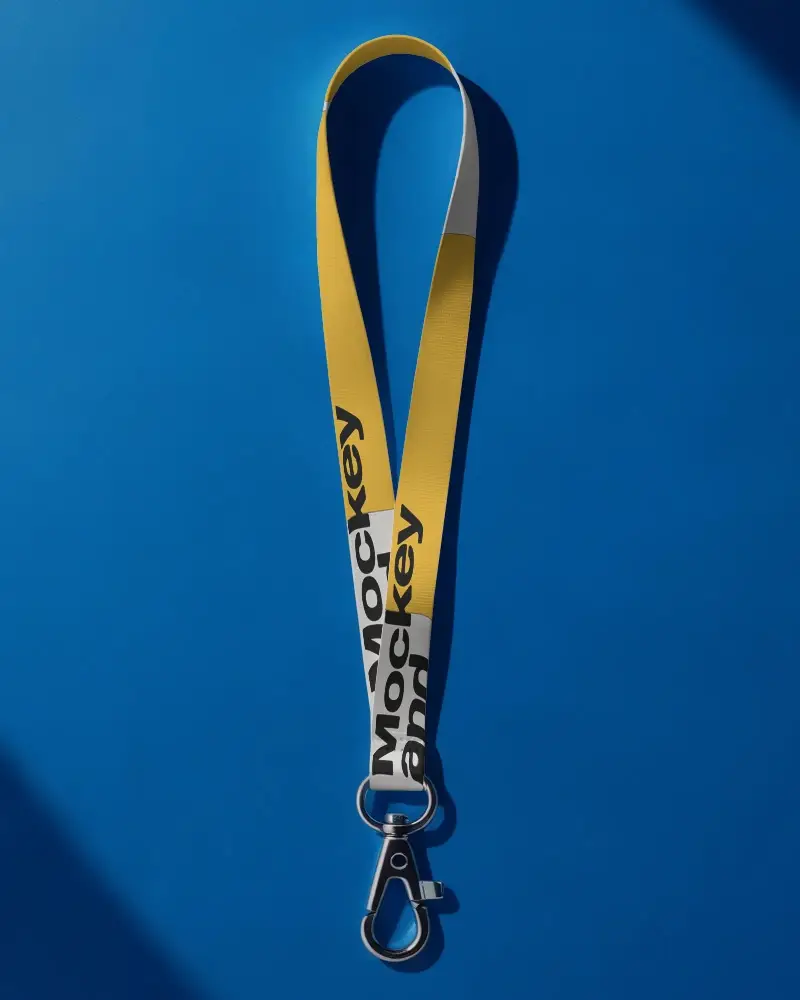 Quality Lanyard Mockup With Metal Hook For Promotional And Business Use