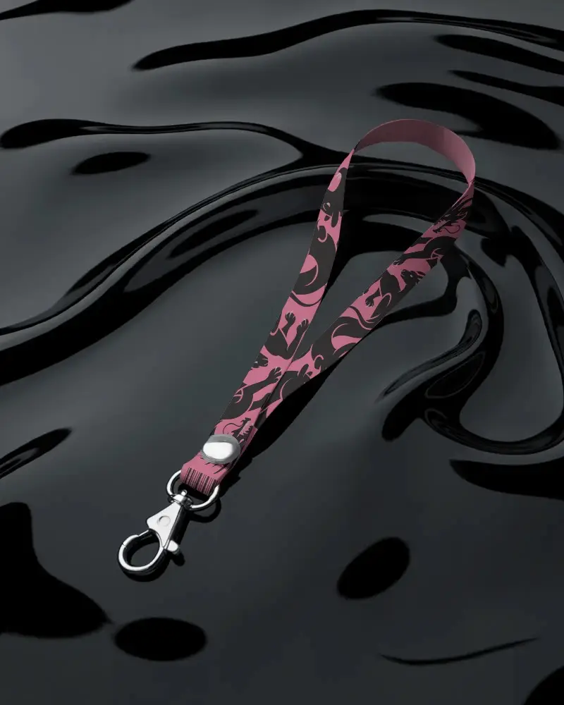 Premium Quality Lanyard Mockup With Strong Metal Clip For Daily Use And Conference Access