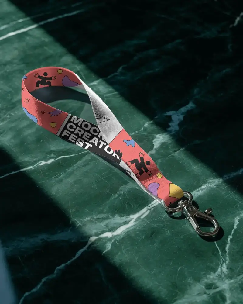 Stylish Lanyard Mockup Showcasing Modern Convenience For Professional And Casual Settings