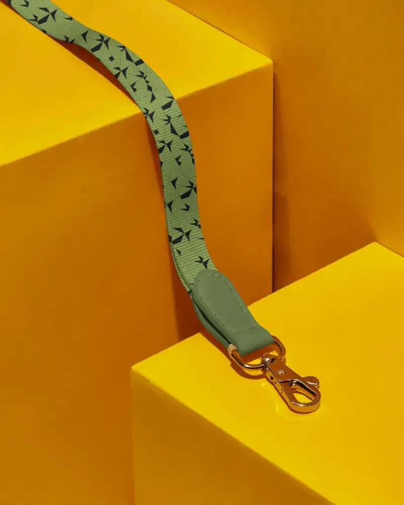 Premium Quality Durable Lanyard Mockup With Metal Clip For Easy Attachment And Secure Holding