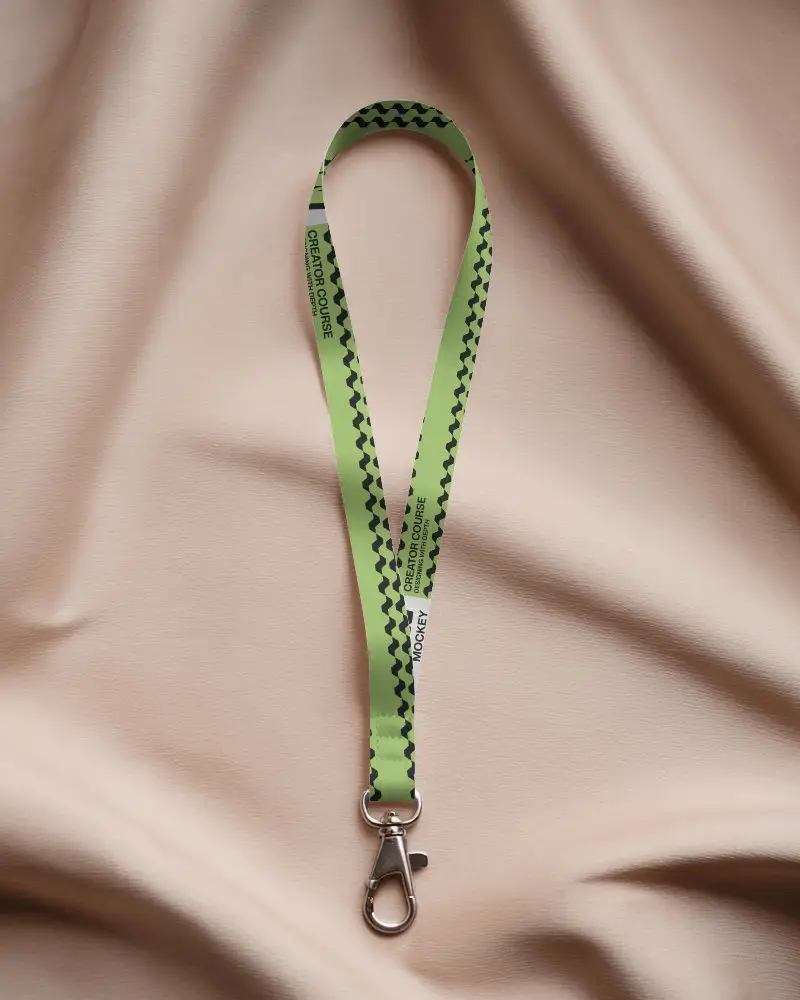 Sleek Minimalist Lanyard With Metal Clip For Conferences And Event Badge Holders 082