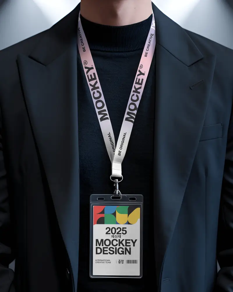 Professional Lanyard Badge Holder For Conferences Events And Workplace Identification