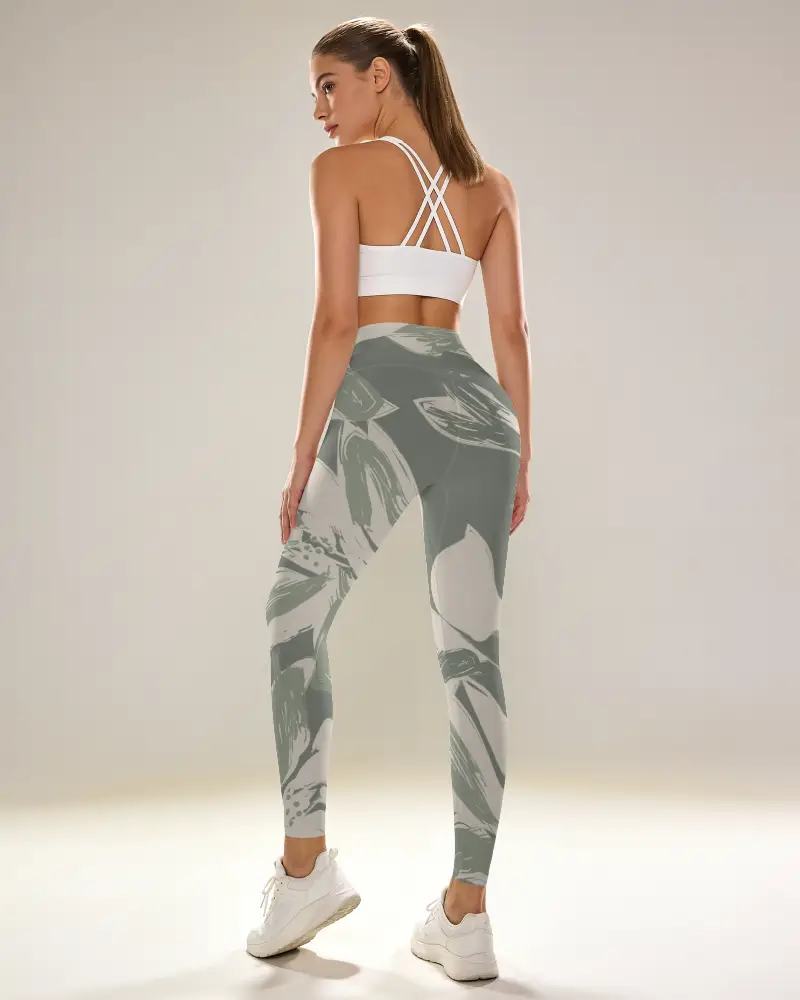 High Waisted Performance Leggings Mockup For Women Perfect For Yoga Running And Everyday Wear