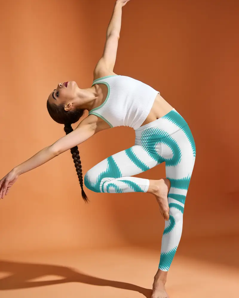 Sleek Skinny Athletic Leggings Mockup For Workout Gym Running Designed For Flexibility And Style