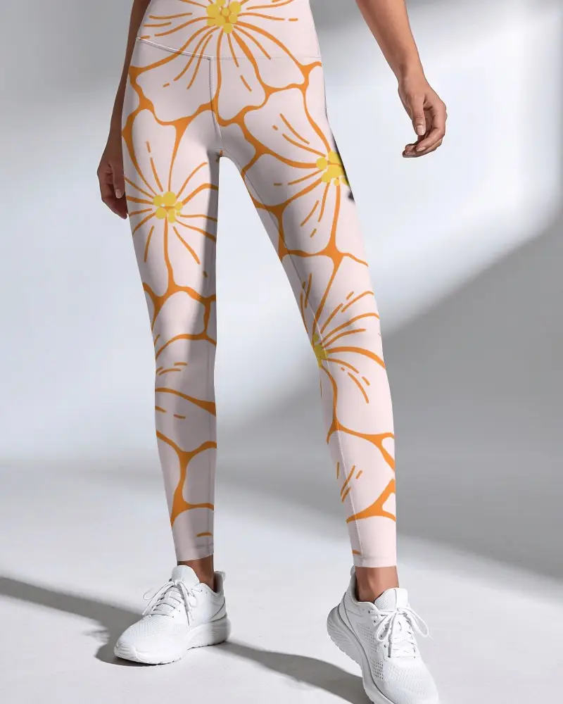 Stretchable Leggings Mockup With Breathable Fabric Active Lifestyle With Moisture Wicking Properties