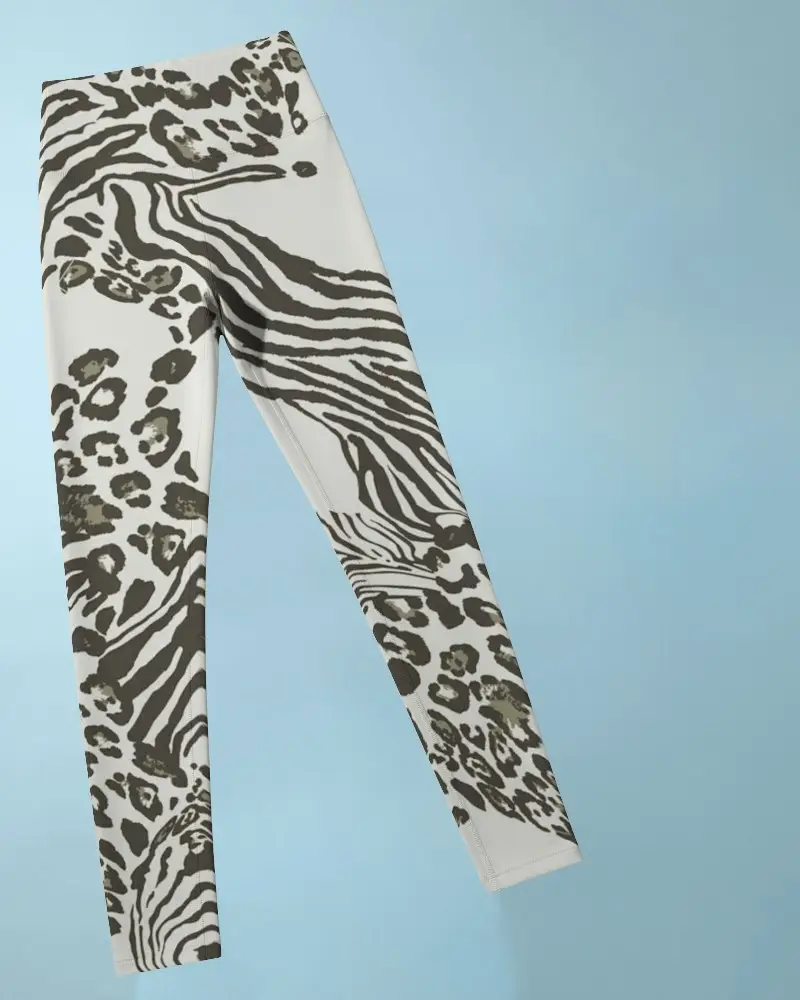 Durable Athletic Leggings Mockup With Flat Seams Supportive Waistband For Optimal Mobility