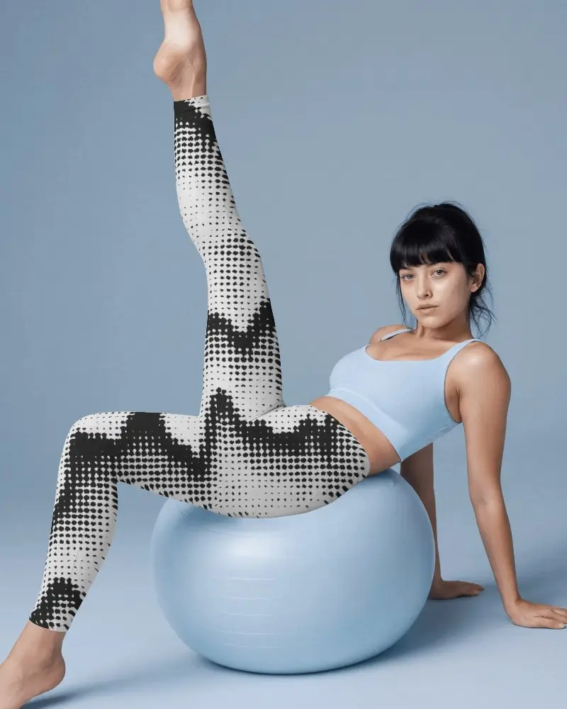 Full Length Athletic Leggings Mockup For Activewear And Daily Usage Comfort Breathable Material