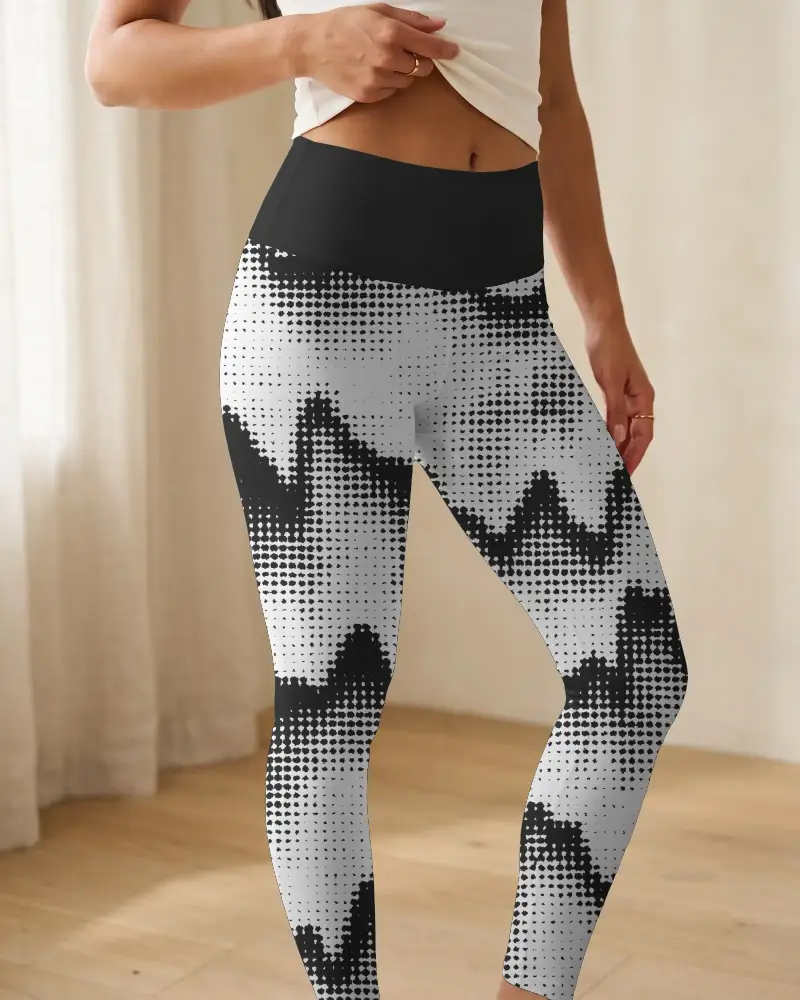 High Waist Full Length Leggings Mockup For Women Perfect For Yoga Running And Daily Wear